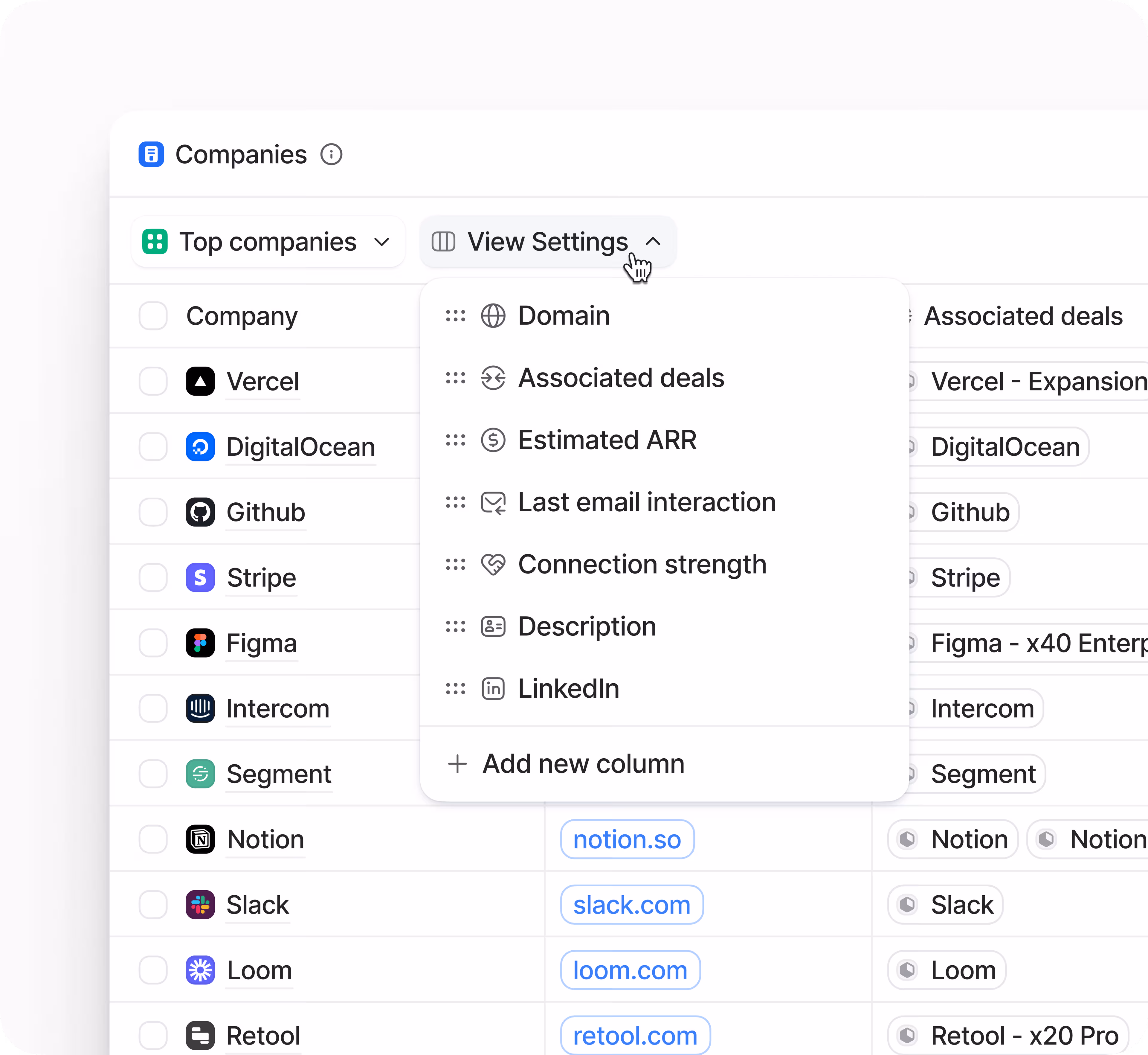 A clean UI showing a dashboard with various KPI reports and data visualizations.