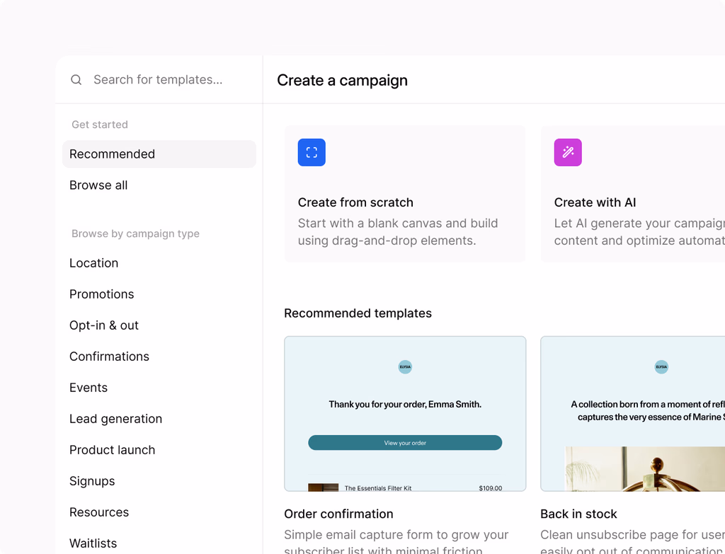 A dashboard showing subscription management, loyalty program activity, and automated email campaign performance.